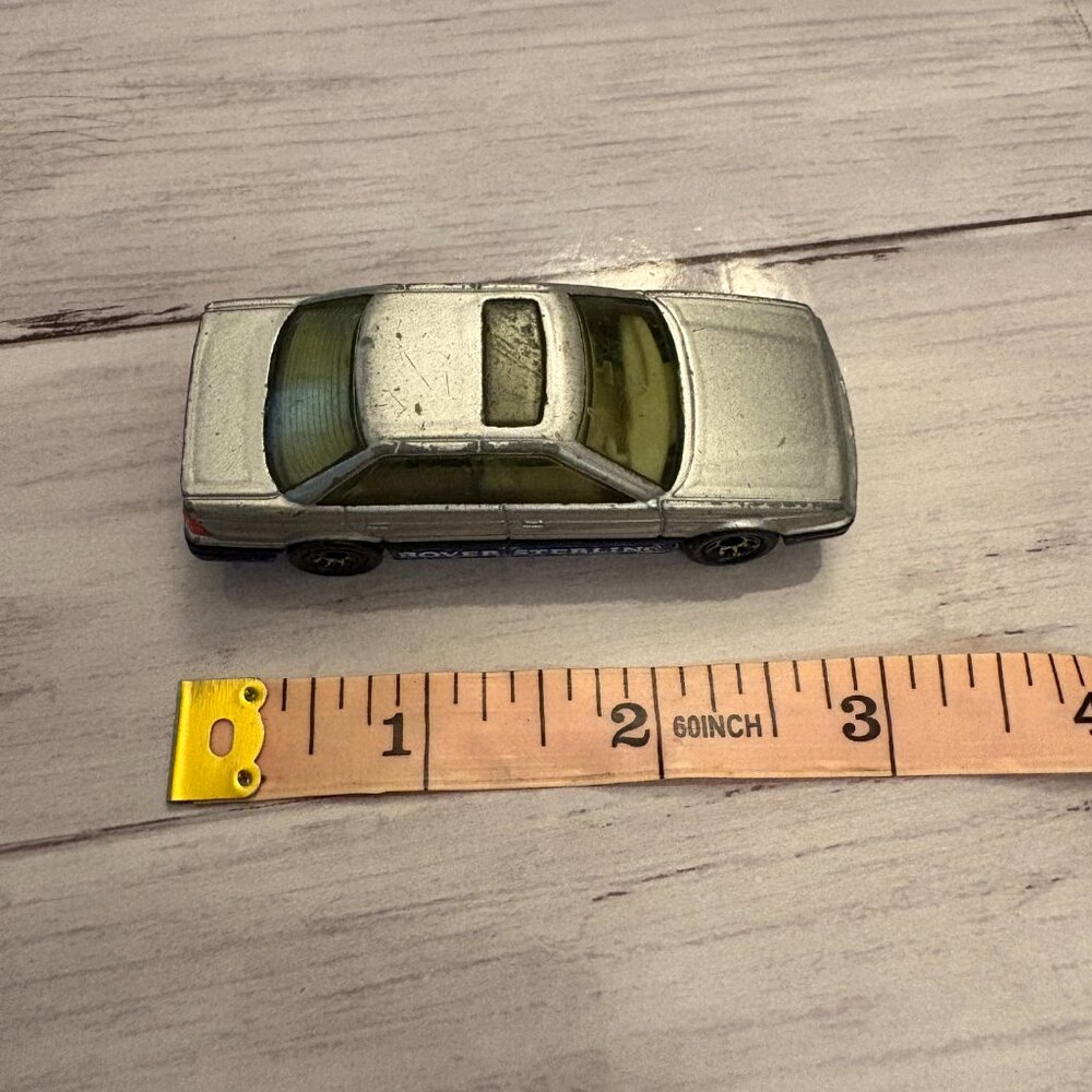 Matchbox 1987 Silver Rover Sterling Car Silver/Blue 1:60 Scale (SKU: 219TO) - Picture 7 of 7